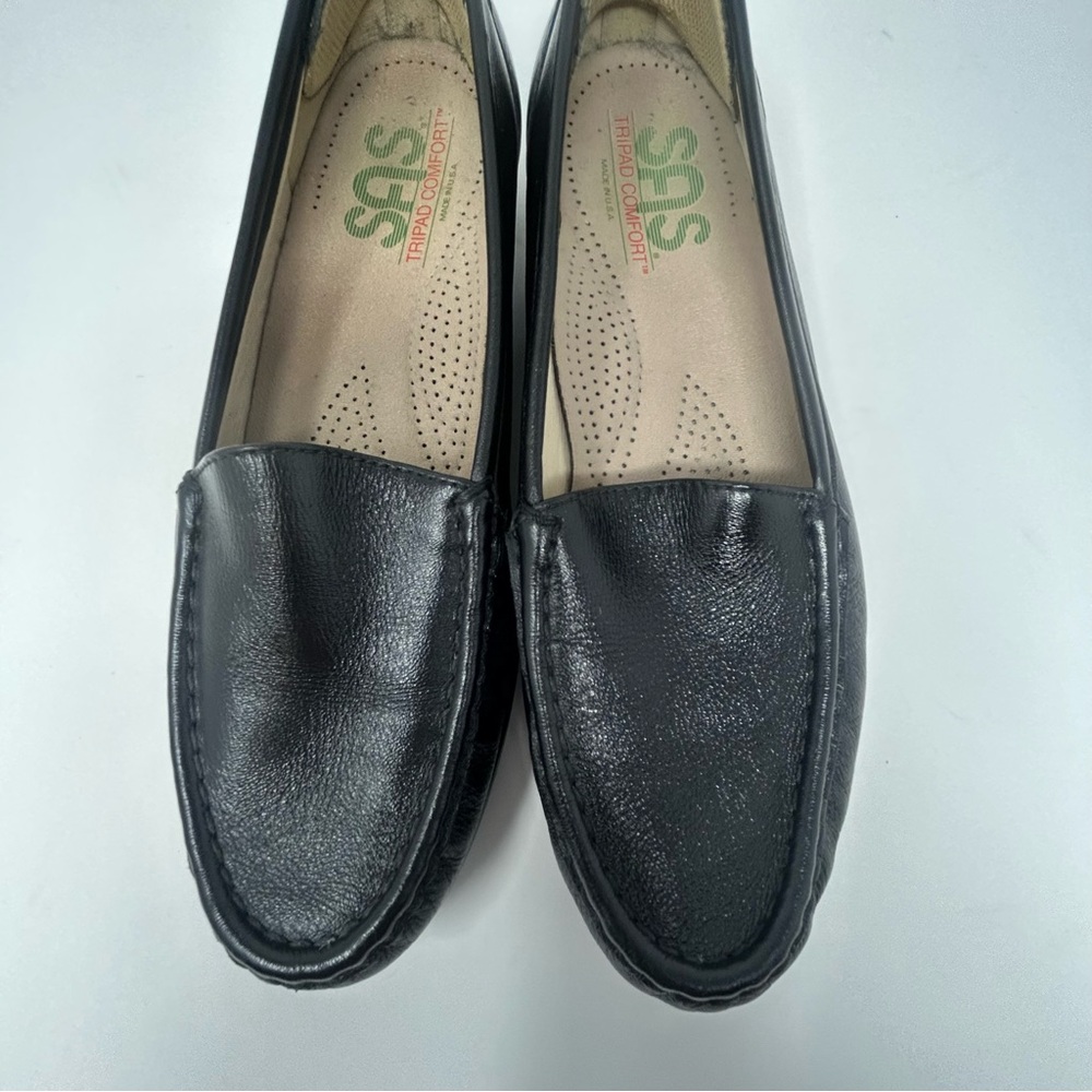SAS Women Simplify Moccasin Loafer Leather Slip-On Round Toe Comfort Narrow 8 N - Picture 6 of 12